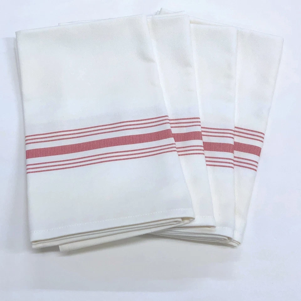 Bistro Stripe 100% Cotton Napkins, Set of 4, 18" x 22" - 18 Color Choices - Image 1 of 1