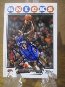 JAMAL CRAWFORD SIGNED/AUTOGRAPHED TOPPS CARD #2 NY KNICKS NBA - Picture 1 of 3
