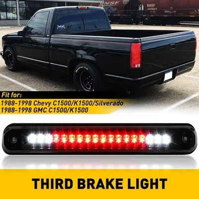 For 1988-1998 GMC C1500/K1500 Roof Mount SMOKED 3rd Third Brake Tail Lamp Light - Image 1 of 4