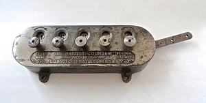 Vor dem Zweiten Weltkrieg Stahl New York City U-Bahn Drehkreuz Zähler Bristol Conn. Patent 1891 - Bild 1 von 5