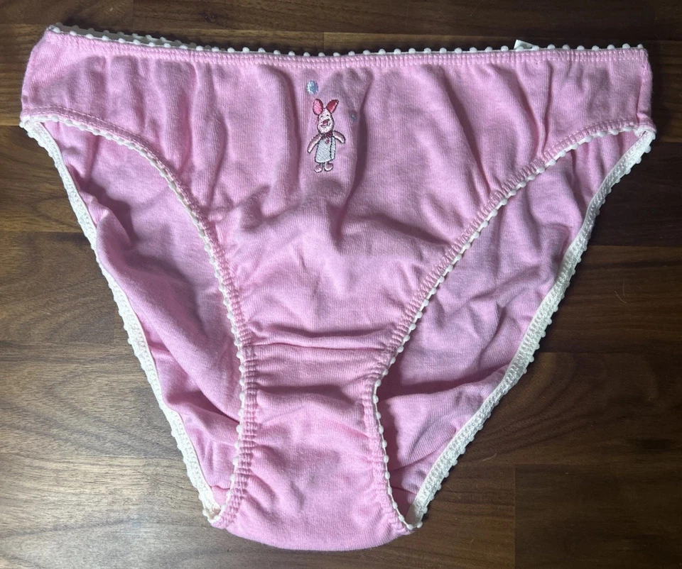 Bragas De Colección Disney Store Winnie The Pooh Piglet Bordadas Algodón Corte Alto M Difíciles de Encontrar Foto 1 de 4