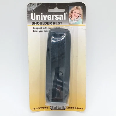 Softalk Universal Teléfono Reposahombros #00701 Negro 5" Nuevo de Lote Antiguo Foto 1 de 4