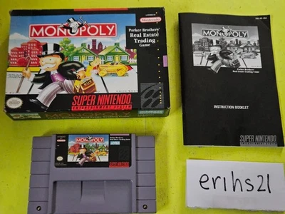 Monopoly (Super Nintendo SNES game CIB Complete in Box and manual - Image 1 of 4