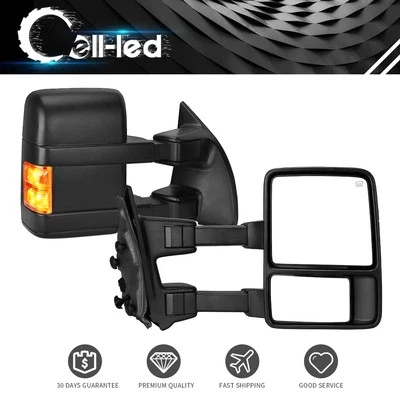 Driver Side Heated Tow Mirror For 2008-2016 Ford F250 F350 F450 F550 Super Duty Foto 1 de 4