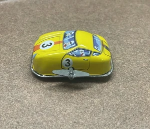 KEINER AUSSER HEINER DBS GERMANY TIN LITHO #3 YELLOW WIND UP 3” RACE CAR WORKS!! - Picture 1 of 7