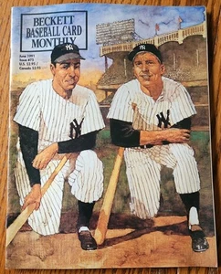 Beckett Baseball Card Monthly June 1991 Issue #75 Joe DiMaggio/Mickey Mantle - Picture 1 of 8