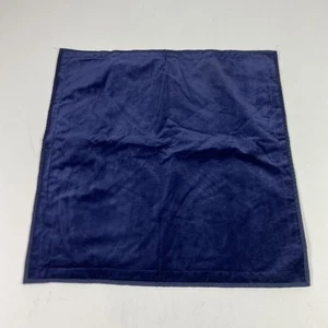 Ralph Lauren Lauren Azul Marino Terciopelo Euro Almohada Funda Falsa Algodón Botón a Presión - Imagen 1 de 9