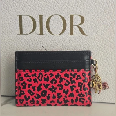 Dior Limited Edition Diorissimo Lady Dior Freesia Leather Card Holder EUC - Image 1 of 4
