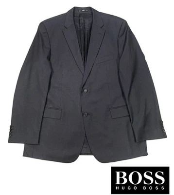 Blazer de lana para hombre HUGO BOSS Abrigo deportivo Traje Chaqueta Super 110 Gris Talla 44R Foto 1 de 4