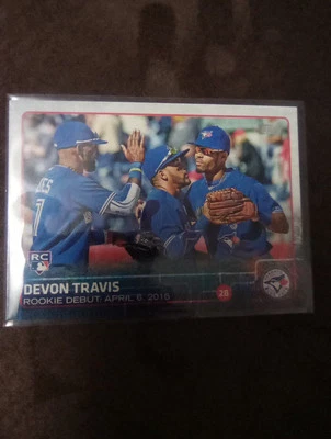 2015 Topps Update Series - Rookie Debut #US378 Devon Travis (RC) - Image 1 of 2