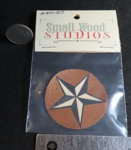 Star Inlay Medaillon Tisch Bodendekoration schwarz elfenbein 1:12 Mini WIE BESEHEN 1744 FP - Bild 1 von 2