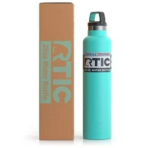 Teal RTIC 26oz Vacuum Insulated Stainless Steel Water Bottle, Ships Same Day! - Picture 1 of 5