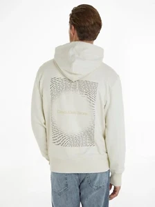 Calvin Klein SQUARE FREQUENCY LOGO HOODIE Gr.M / Icicle / UVP: 109,90€ - Bild 1 von 14