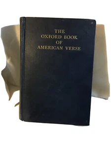 THE OXFORD BOOK Of AMERICAN VERSE,1950,Chosen by F.O.Matthiessen - Picture 1 of 12
