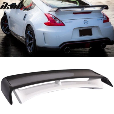 Fits 09-21 Nissan 370Z Coupe N Style Trunk Spoiler Painted #QAB White&#GBT Black - Image 1 of 4