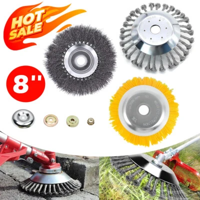 4x Unkrautbürste Freischneider Für Stihl Motorsense 25,4x200mm Mähkopf Bohrung - Bild 1 von 4