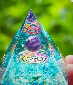 Organite Angelic Energy 2” Pyramid (P1) - Picture 1 of 2