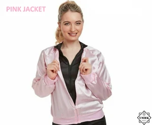 ADULT PINK LADIES JACKET1950s Girls Fancy Dress Costume Hen Party Outfit U36782 - Picture 1 of 5