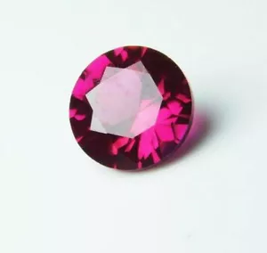 Rubino Rosso Naturale Alta Qualità 1 Pz Diamante Tondo 6x6 MM Sorgente Verificata Gemma - Foto 1 di 11