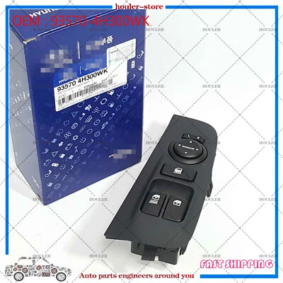 Interruptor principal ventana eléctrica 93570-4H300WK para Hyundai i800 iMax H1 Starex 2007-2015 Foto 1 de 4