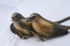 Beautiful bronze birds sculpture Japanese or Chinese signed Antique