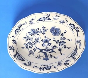 Blue Danube Blue Onion 10" Oval Vegetable Serving Dish Vintage Japan Banner Mark - Picture 1 of 7