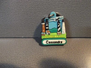 Old Collectible Key Chain 1.5"in Rubber Outer Banks Cassandra - Picture 1 of 5