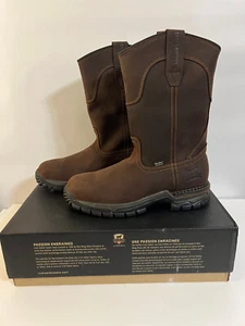 RED WING TWO HARBORS MEN 11-INCH WATERPROOF LEATHER SAFETY TOE PULL-ON BOOT 11.5 - Picture 1 of 11