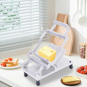 Commercial Cheese Slicer 1+2cm Wire Cheese Cutter Butter Cutting Stainless Steel - Picture 1 of 18