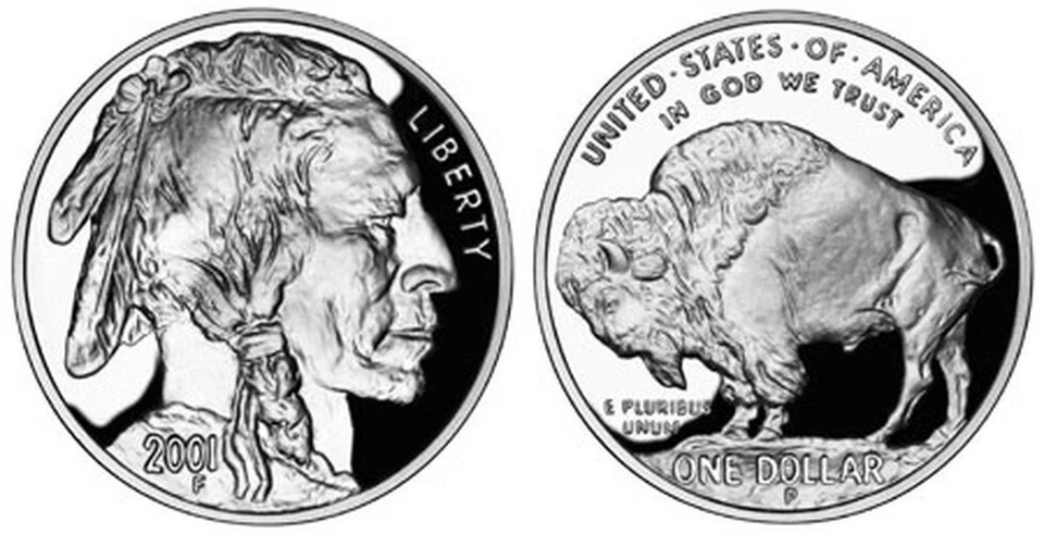 (1) 2001 American Buffalo $1 Commemorative Proof Silver Dollar (CAPSULE ONLY) - Image 1 of 1