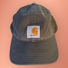 Vintage Y2K Carhartt Hat Mens One Size Fits All Adjustable Snapback Mesh Trucker
