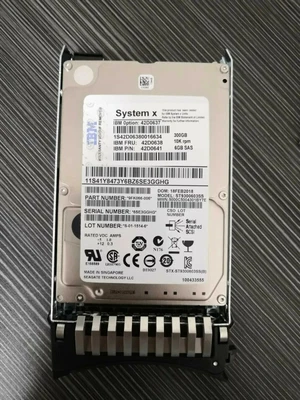 IBM 300 GB 10K RPM 2.5" SAS Hard Drive 42D0637 42D0638 42D0639 42D0641 used - Image 1 of 4