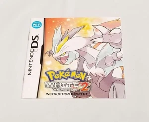 Folleto manual de instrucciones de Pokémon Blanco versión 2 ¡SOLAMENTE! (DS) *VERSIÓN DE EE. UU.* - Imagen 1 de 1
