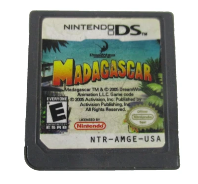 Madagascar Nintendo DS Game Cartridge Only 2005 Activision NTR-AMGE-USA #NTR-005 - Image 1 of 4