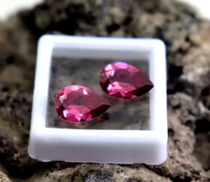 Piedra de circón natural 10ct corte pera certificado circón color vino piedra facetada - Imagen 1 de 8