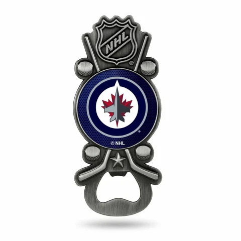 Winnipeg Jets NHL Party Starter Magnetic Metal Bottle Opener Cover