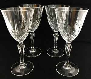 Juego de 4 copas American Heritage con tallo de cristal de plomo grabado al 24 % - Imagen 1 de 11