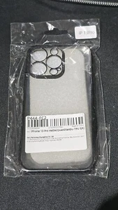 Apple Case for iPhone 13 Pro - Clear with Black Outer band - Picture 1 of 1