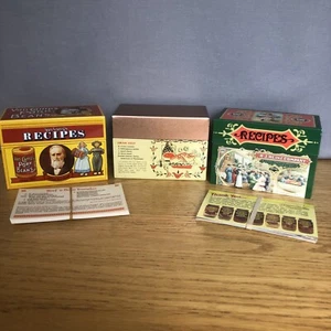 3 Vintage Metal Recipe Boxes J Chen Copper Lid, Van Camp’s, Heinz & Recipes - Picture 1 of 15