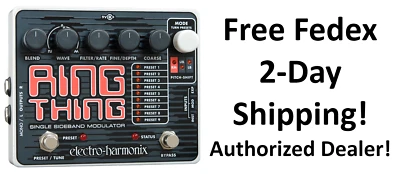 New Electro-Harmonix EHX Ring Thing Single Sideband Modulator Effects Pedal - Image 1 of 2