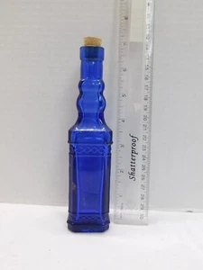 7" Decorative Blue Bottle Made in Spain - Picture 1 of 3