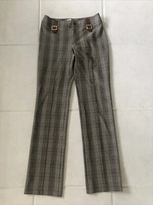 Pantalón Mujer Dolce & Gabbana Cuadros Hebilla Talla 42 D&G Hecho en Italia - Imagen 1 de 14