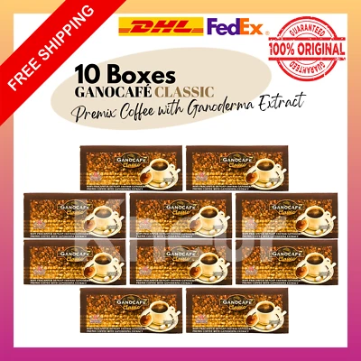 10x GANO EXCEL GANOCAFE Classic Coffee Ganoderma Reishi Halal FREE EXPRESS SHIP - Image 1 of 4