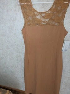 Christian Lauren Womens Dress Bodycon Lacey Bodice Stretchy Size Large - Picture 1 of 7