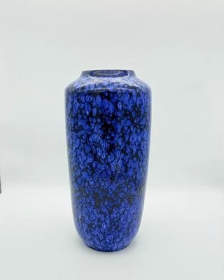 XXL FAT LAVA Vase  Scheurich WGP Bodenvase in blau Lava Glasur Sammlerstück - Bild 1 von 4
