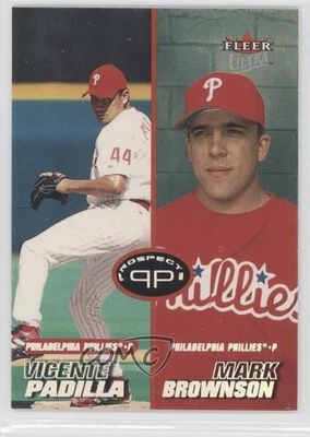 2001 Fleer Ultra Prospects Vicente Padilla Mark Brownson #250 - Image 1 of 2