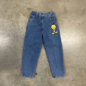 Vintage looney toons tweety the bird embroidery patch kids jeans - Picture 1 of 14