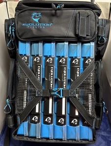 Evolution Fishing 34019-EV 3700 Drift Series Tackle Rucksack - Blau Open Box - Bild 1 von 11