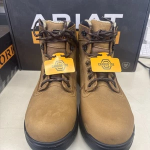 Ariat Men's Turbo 6" H2O Carbon Toe Work Boot 10027335 Size 9 EE Wide - Picture 1 of 9