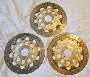Lot of 3 Front Brake Rotor Disc Set 98 Moto Guzzi California 1100 EV GU37613305 - Picture 1 of 12